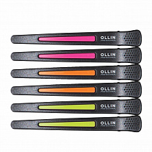 Зажим Ollin Professional 398431 6шт с силиконовыми вставками Зажим Ollin Professional 398431 6шт с силиконовыми вставками