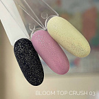 Гель-лак Bloom топ 15мл 03 CRASH матовый с вкраплениями