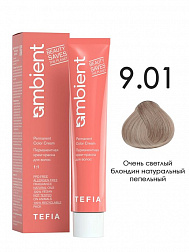 9.01 Очень светлый блондин натуральный пепельный 60мл AMBIENT 9.01 Очень светлый блондин натуральный пепельный 60мл AMBIENT