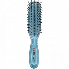 Щетка I LOVE MY HAIR 1801 Русалочка синяя прозрачная М Щетка I LOVE MY HAIR 1801 Русалочка синяя прозрачная М