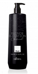 BLONDE Маска тонирующая черная угольная для волос 1000мл BLONDE Маска тонирующая черная угольная для волос 1000мл