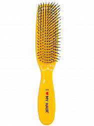 Щетка I LOVE MY HAIR 1501 Spider Classic желтая глянцевая М