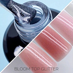 Гель-лак Bloom топ 15мл с микроблеском без липкого слоя