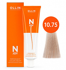10/75 светлый блондин коричнево-махагоновый 100мл Ollin N-Joy
