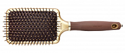 Щетка Olivia Garden ID2074 EXPERT CARE RECTANGULAR Nylon Bristle Gold&Brown L Щетка Olivia Garden ID2074 EXPERT CARE RECTANGULAR Nylon Bristle Gold&Brown L