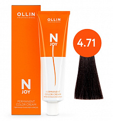 4/71 шатен коричнево-пепельный 100мл Ollin N-Joy 4/71 шатен коричнево-пепельный 100мл Ollin N-Joy