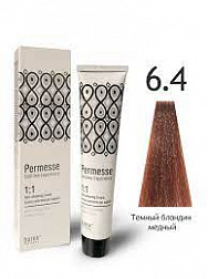 6.4 Темный блондин медный 100мл Barex Permesse