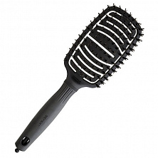 Щетка Olivia Garden ID2132 EXPERT CARE FLEX Boar & Nylon Bristles Black Label Щетка Olivia Garden ID2132 EXPERT CARE FLEX Boar & Nylon Bristles Black Label