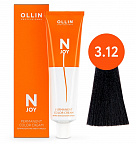 3/12 темный шатен пепельно-фиолетовый 100мл Ollin N-Joy